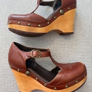 Ugg Chrissie Wooden Platform Mary Jane Wedge